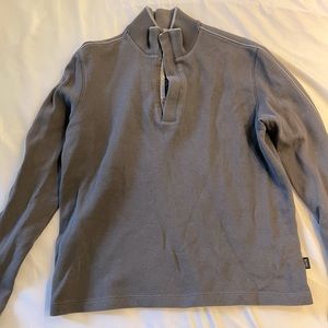 Hugo boss mens size medium half zip cotton sweater.